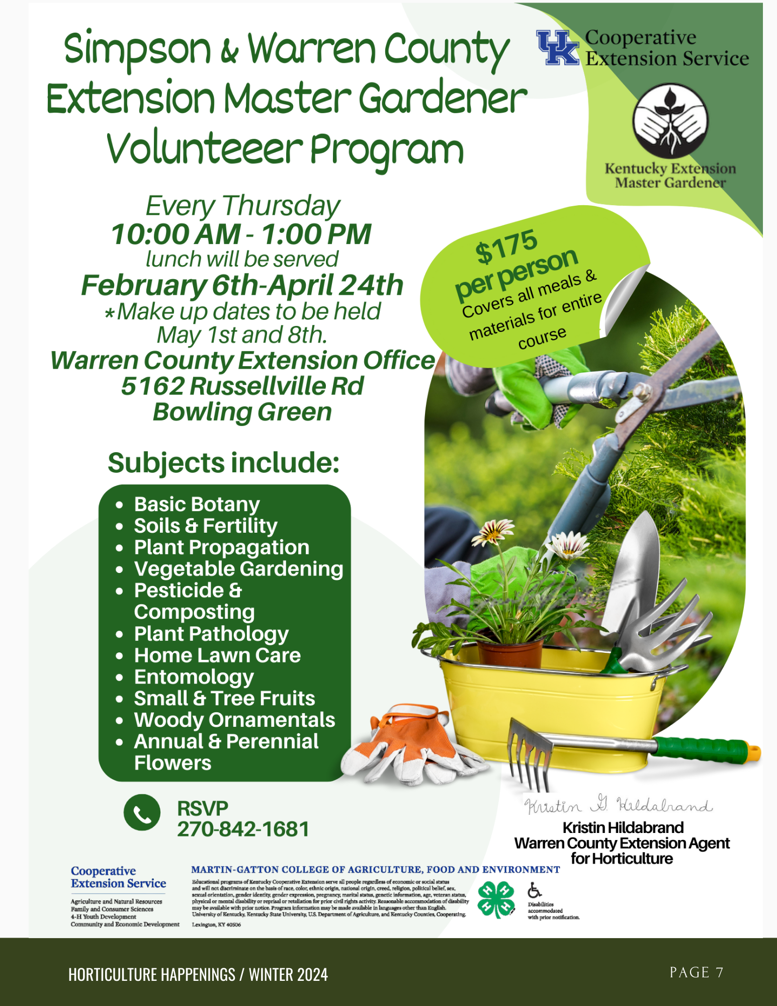 Master Gardener Volunteer Program