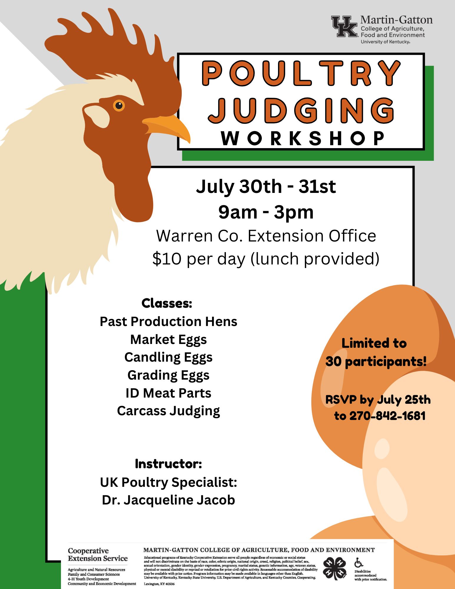 poultry judging call 2708421681 for more info