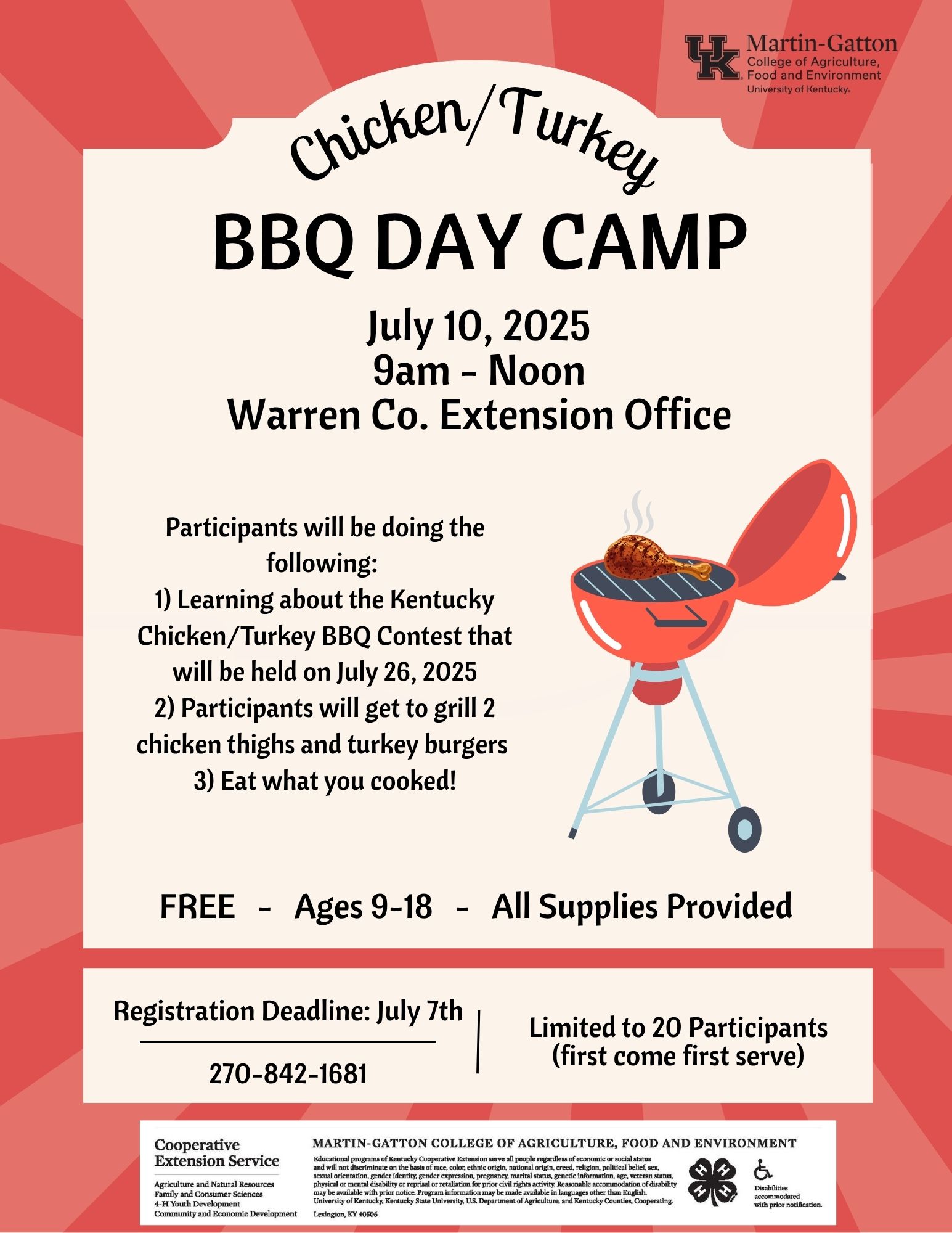 jul 10 chicken turkey bbq camp wceo