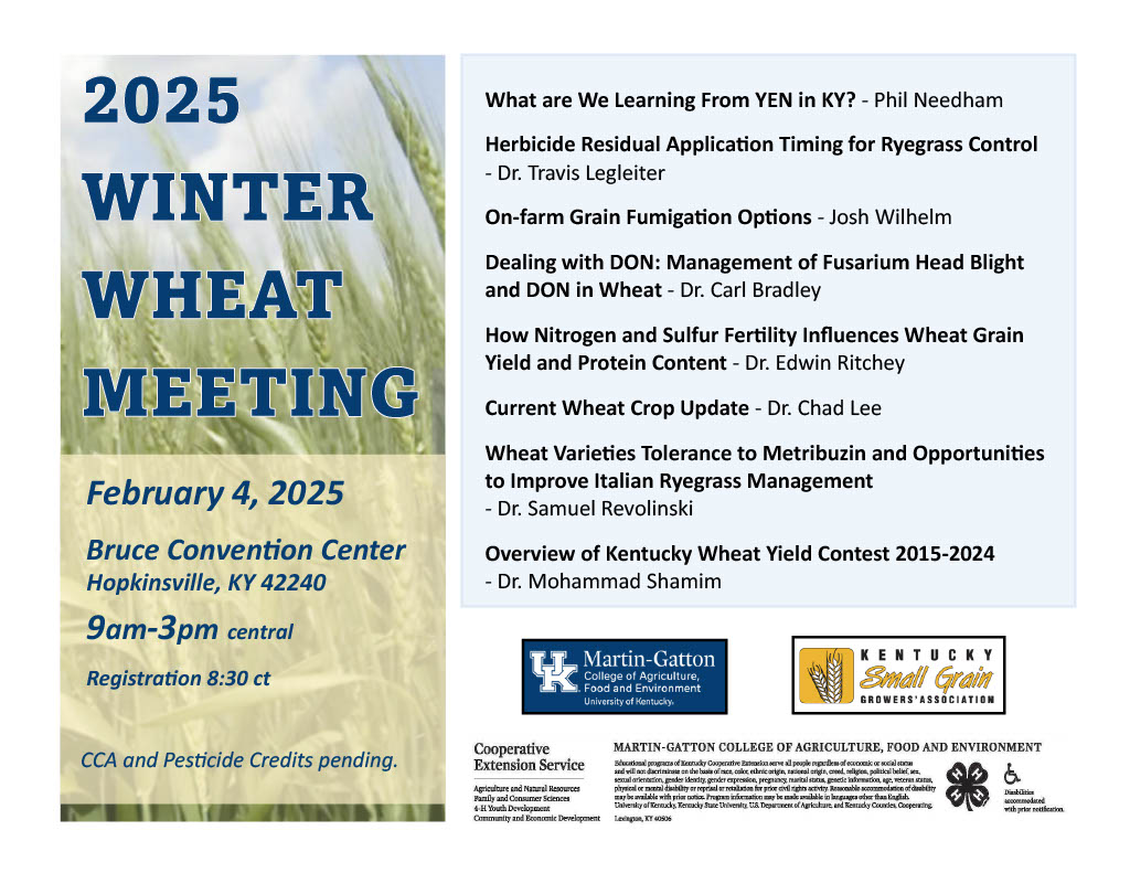 Winter Wheat Meeting Info call 2708421681